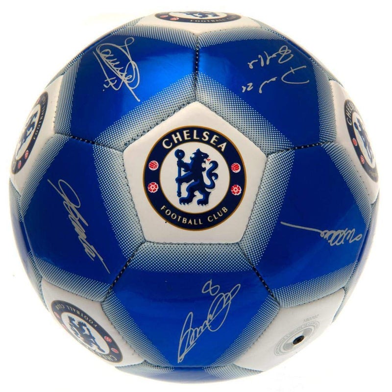 Chelsea كرة قدم تشيلسي بتوقيع أزرق حجم 5 2018 - Image 2
